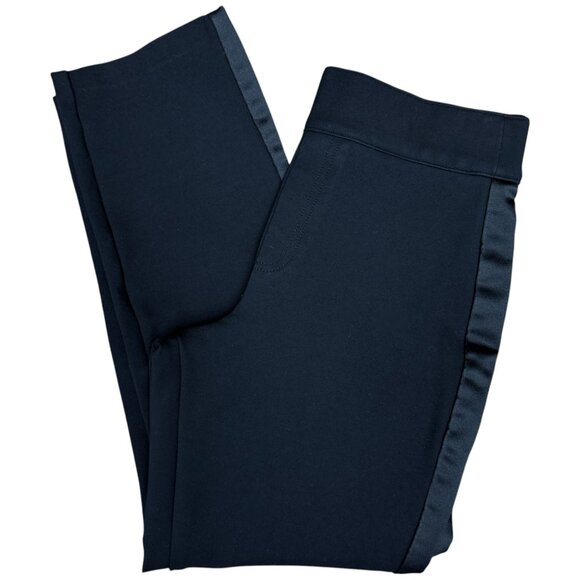 EUC Women's SPANX The Perfect Black Pant in Black & Satin Trim | Size SP - Picture 6 of 14